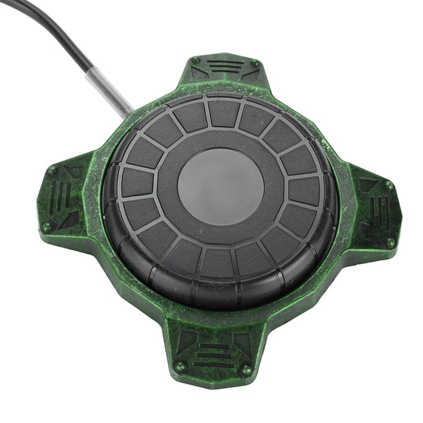 Interruptor De Pedal, Kit de pedal de tatuaje, interruptor de 360 ??° multifuncional y práctico para ametralladora de tatuaje con kit de cable de clip de alimentación(Verde) Ecomeon no