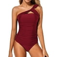 thumbnail image 1 of Bikini Mujer Traje de Baño Conjunto de Traje de Baño Tankini de Dos Piezas Para Mujer, Top de Baño de Un Hombro Con Pantalones Cortos, Elegantes y Cómodos Trajes de Baño de Playa, 1 of 8