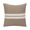 thumbnail image 3 of 24" X 24" Brown Striped Cotton Zippered Pillow, 3 of 5