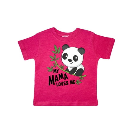 

Inktastic My Mama Loves Me- cute panda Gift Toddler Boy or Toddler Girl T-Shirt