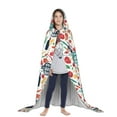 thumbnail image 3 of Honeii Barbecue Print Poncho Cape, Cloak Coat, Snuggly Hooded Wearable Blanket, Hooded Cape For Teenagers,Halloween Costumes-Large, 3 of 7