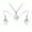 White Moonstone, variant on Emma Manor EM 14k White Gold Plated Synthetic Pink Moonstone Necklace Earring Women Jewelry Set