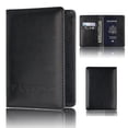 thumbnail image 1 of Passport Holder Protector Wallet Business Card Soft Passport Cover Black, 1 of 8