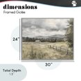 thumbnail image 4 of Stupell Industries Traditional Muted Valley Cottage Gray Framed Giclee Art, 30 x 24, by Riley B, 4 of 8