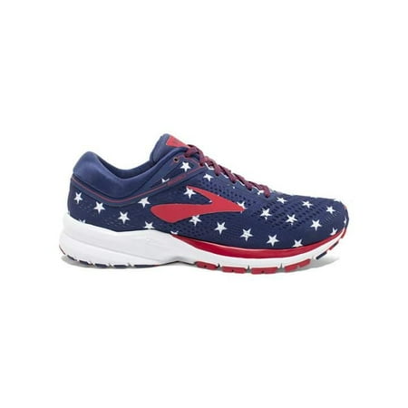 Brooks Brooks Women S Launch 5 Red Blue White 10 5 B M Us Walmart Com Walmart Com
