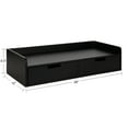 thumbnail image 2 of Kate and Laurel Kitt Modern Floating Shelf with Drawers, 28 x 12 x 6.5 inches, Black, Chic Floating Storage Console Table or Desk for Wall, 2 of 9