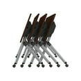 thumbnail image 3 of BBF - Table - mobile - Rectangulaire - Cerisier Moka - base Grise Métallique, 3 of 8