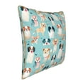 thumbnail image 2 of KLL Colorful Dog Decorative Throw Pillow Covers Velvet Soft for Couch Sofa Bedroom Living Room Outdoor - 18"x18", 2 of 8