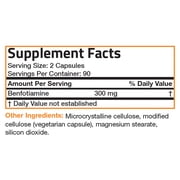 Bronson Benfotiamine 300 mg, 180 Vegetarian Capsules
