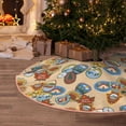 thumbnail image 5 of Sikiie Camp Badge Nativity Christmas Tree Skirt, Jesus Christian Winter Holiday Tree Mat Decoration(30-48IN)30", 5 of 6