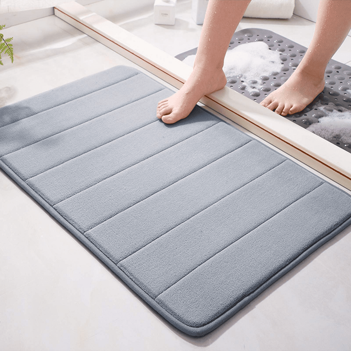 Bathroom Memory Foam Floor Mat Non-Slip Anti Slip Absorbent Shower Rug