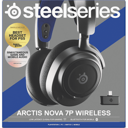 SteelSeries Arctis Nova 7P Multi-Platform Premium Wireless Gaming Headset - Black