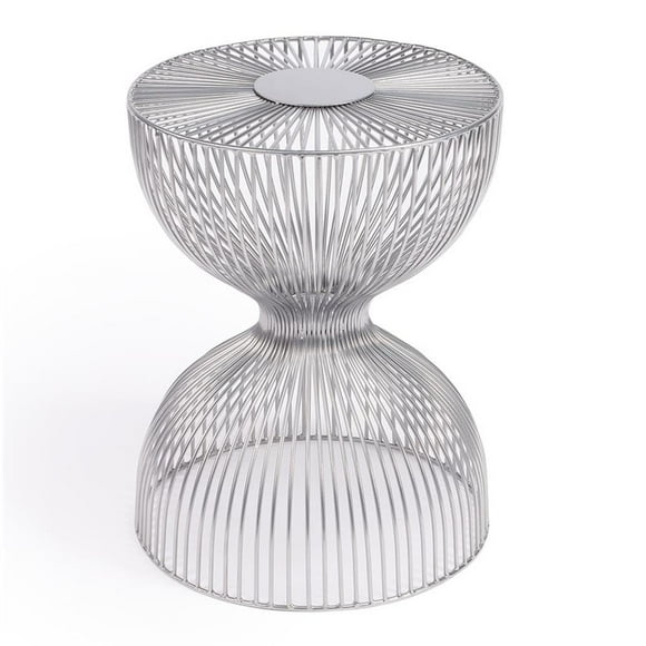 Mesa auxiliar Butler Specialty Nicholas Iron Cage Silver