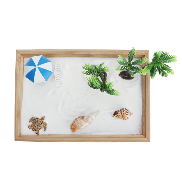 Adorno De Caja De Arena De Playa, Creativo, Moderno, Exquisito, Pequeño, De Moda, Decoración De Bandeja De Arena De Océano Para Regalo De Bricolaje Para Decoración