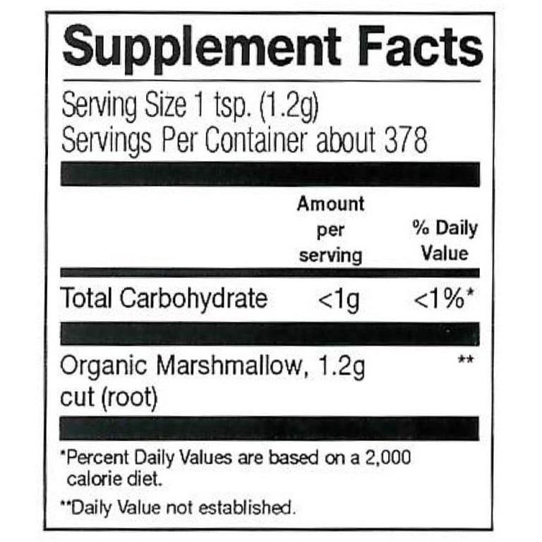 Frontier Co-op Marshmallow Root Cut & Sifted, Certified Organic, 16 oz Bag