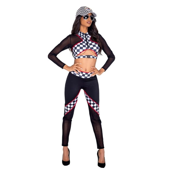 Roma Costume | Sexy Race Car Driver Women's 2pc Costume