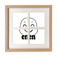 thumbnail image 1 of Lovely Sle Black Cute Chat Face Frame Wall Tabletop Display 4 Openings Picture, 1 of 3