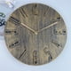 thumbnail image 3 of Reloj de pared de 12 pulgadas, redondo, nórdico, sin tictac, funciona con pilas, para el hogar Oro bronce, 3 of 9