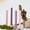 Dusty Mauve, variant on 10 Inch Ribbed Pillar Candles, 4 Pack Morandi Pastel Long Stem Candles, Smokeless Unscented Cylindrical Candles for Wedding, Party, Home Decor-Blue Dawn