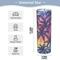 thumbnail image 2 of JSTEL Palm Leaf Sunset Flower Vase Decorative Floreros for Home Decor Bedroom Living Room Office Table Shelf Bathroom, 2 of 6