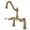 Brass, variant on Kingston Brass KS3235BL Restoration Two-Handle 2-Hole Deck-Mount Clawfoot Tub Faucet in Oil Rubbed Bronze