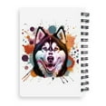 thumbnail image 2 of Siberian Husky Portrait Watercolor Vintage Retro Styles Spiral Bound Journal Husky Dog Lover Gifts 5x7in Spiral Notebook - 00001, 2 of 5