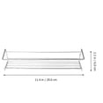 thumbnail image 2 of DEEPCRAFF 1Ud Estante De Pared Para Especias En Metal Plateado Resistente Y Antióxido Para Cocina, 2 of 8