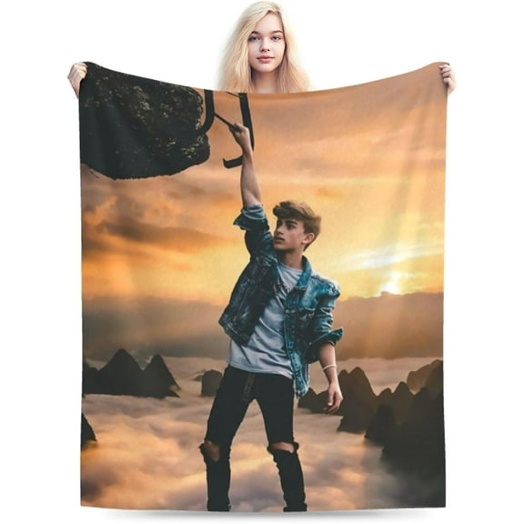 Blanket Johnny Orlando Soft and Comfortable Warm Fleece Throw Blankets Yoga Blankets Beach Blanket Picnic Blankets Gift for Dorm Room Office Decor Sofa Bed Camping Travel All Season