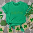 thumbnail image 1 of Chandails de la Saint-Patrick pour Femmes, Col Rond Décontracté, Manches Courtes, T-shirt Imprimé Arbre de Noël, Haut, Chandail de la Saint-Patrick, 1 of 4