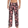 thumbnail image 2 of Goofa Lilies Flowers Printed Soft Pajama Pants for Men, Wide Leg Comfy Casual Lounge Yoga Pants-XX-Large, 2 of 9