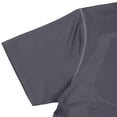 thumbnail image 5 of Men's Plus Size Compression Shirts Short Sleeve Workout T Shirt Cool Dry Athletic Undershirts Gym Yoga Base Layers Running Tops Size 3XL Dark Gray, 5 of 6