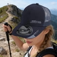 thumbnail image 5 of Hat with Fans Solar Power Sun Hat Cooling Semi Mesh Breathable Wide Brim Rechargeable Unisex Outdoor Cap for Hiking Fishing Gardening by PALIFEUR, 5 of 6