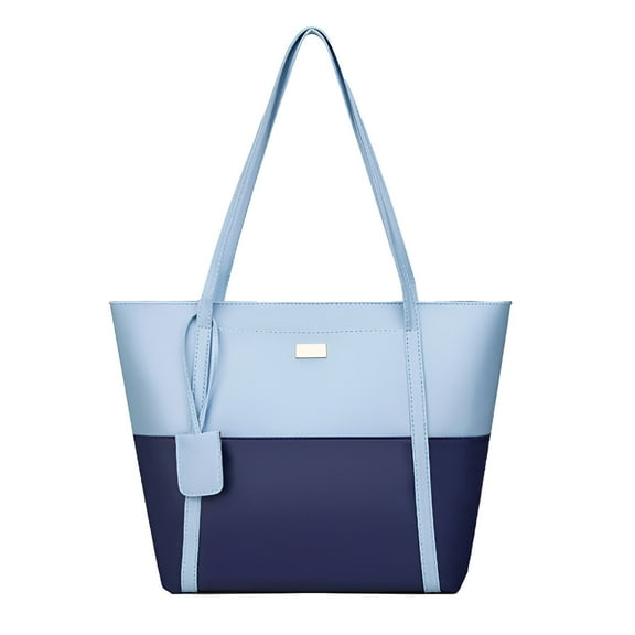 GASTROPOD Women'S Shoulder Handbags, Soft Leather Purses for Women, Lady'S Fashion, Elegant Handbag for Commuting and Daily Travel, Large Capacity Handbag, Wallet, Blue (Multiple Pockets & Zipper)