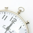 thumbnail image 3 of Decorative & Classic Aluminum Silver Table Clock-Desk clock, 3 of 4