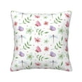 thumbnail image 1 of Square Throw Pillow Covers with Core, Beautiful Butterflies Dragonfly Pillows for Sofa Beds, 20"x20", 1 of 9