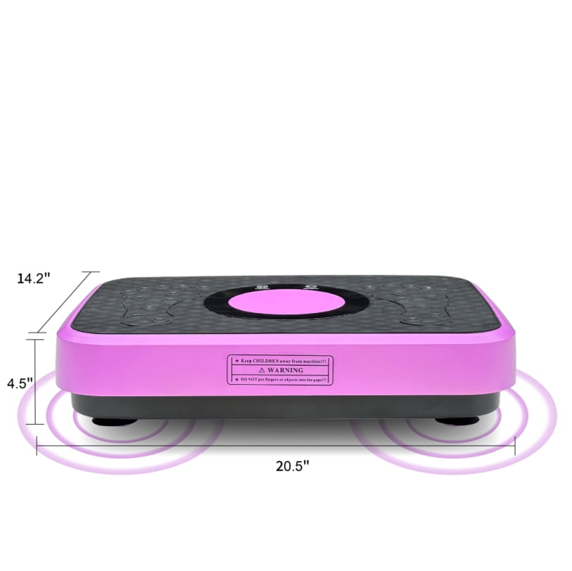 Vibration Plate Fitness Platform, Whole Body Exercise Machine for Lymphatic Drainage, Shaking Workout Board with 120 Speed Levels, Fat Burner and Weight Loss Equipment for Men and Women