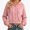 Pink, variant on Teylalorva Women's Outerwear Jackets Basic Hooded Button Drawstring Short Double Pocket Long Sleeve Fall Winter Pink Size L