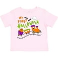thumbnail image 3 of Inktastic My First Halloween- train with pumpkins, bats, cat,and ghost Boys or Girls Toddler T-Shirt, 3 of 5