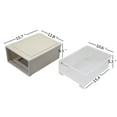 thumbnail image 4 of Obstnny Plastic Storage Drawer Unit, Stacking Storage Bin, 2 Packs, 17.8 Quart, 4 of 4