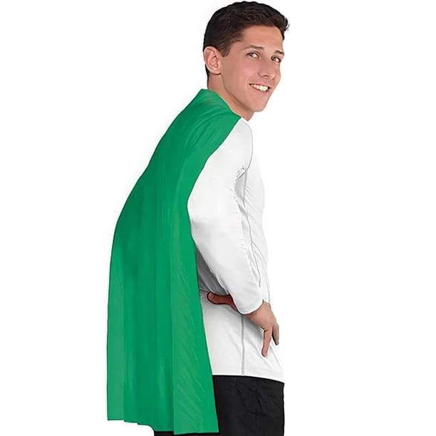 Disfraz de capa Amscan Green para niños y adultos, talla única