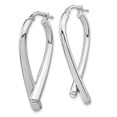 thumbnail image 2 of Diamond2Deal 925 Sterling Silver Rhodium-plated Post Dangle Earrings for Women, 2 of 6