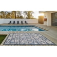 thumbnail image 3 of Alfombra decorativa KAS Rugs Calla de felpa azteca gris y azul, 70 x 120 cm, 3 of 6