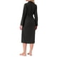 thumbnail image 3 of INSPIRE CHIC Bata de mujer de manga larga con cuello en V, bata de baño de punto tipo kimono, ropa de descanso ligera con bolsillos laterales, color negro, talla M, 3 of 5