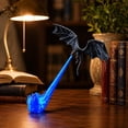 thumbnail image 6 of Dragon Bookshelf Nook Light, 3D Printed Fire-Breathing Fantasy Shelf Decor, Flying Dragon Design Fantasy Reading Nook Decor, Unique Gift for Book Lover Halloween Display, 6 of 8