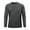 #03 Dark Gray 【Mix & Match: Essential Colors in Stock】, variant on Men's Ice Silk Cooling Long Sleeve T-Shirt Round Neck Fitness Top Workout Base Layer for Gym Training Casual Daily Wear Modern Athletic Apparel | AESTIVO,Black L