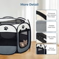 thumbnail image 5 of XLarge Cat Playpen Dog Playpen Cat Tent Puppy Playpen, DOMIPET Dog Kennel Foldable Pet Fence, Chicken Brooder Box, Portable Small Animal Playpen, Breathable Pet Playpen Indoor for Chick, 5 of 11