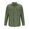 thumbnail image 6 of Fishing Shirt for Men Long Sleeve Button Down Work Shirt Quick Dry Tactical Shirt with Pockets Breathable for Hiking Travel, 6 of 8
