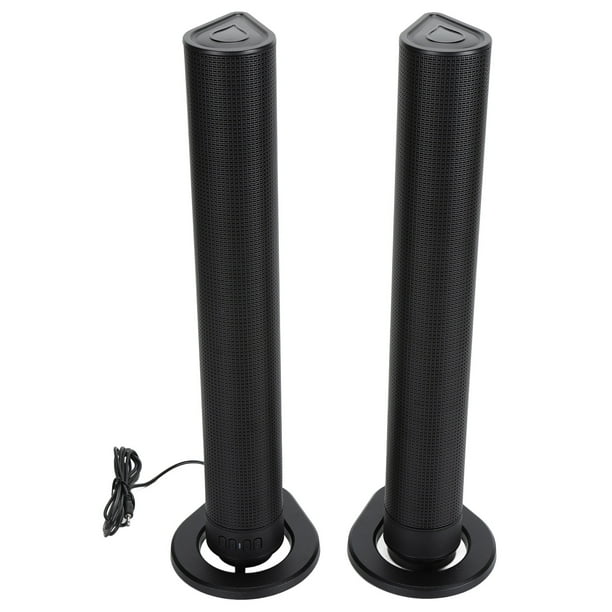 Kit de Altavoces, Barra de Sonido Estéreo 3D vertical Tipo dividido DSP Technología Fibra óptica Aux Bt Soporte de 8-10 M Transmisión para la Computeradora TV en el HOGAR