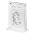 thumbnail image 1 of Cal Mil 3567-46 Menu & Card Holder with Magnets, Clear - 4 x 2 x 6 in., 1 of 1