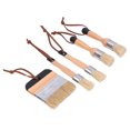 thumbnail image 3 of Paint Brush, High Efficiency Wooden Handle  DIY Wax Paint Brush 5PCS  For Chair For Home Decoration, 3 of 8